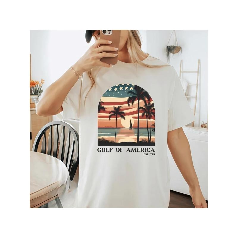 Vacation Themed Make Statement Tropical American - Adult & Kids T-Shirts, Sweatshirts & Hoodies apparel design preview 1
