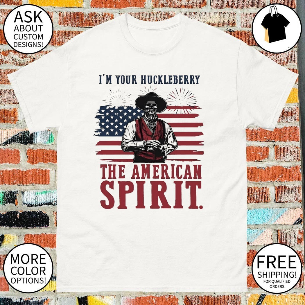 Val Kilmer I'm Your Huckleberry The American Spirit - Adult & Kids T-Shirts, Sweatshirts & Hoodies apparel design preview 1