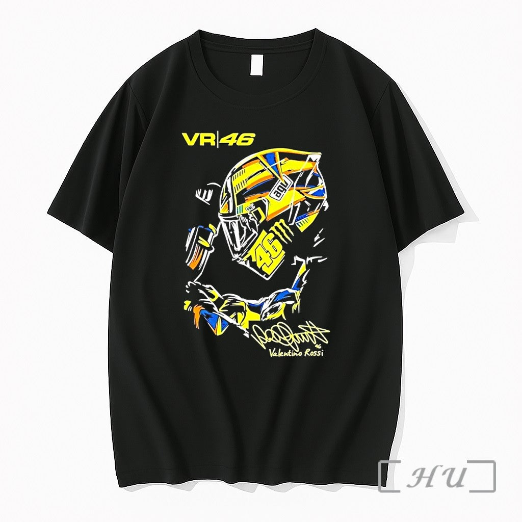 Valentino Rossi Vr46 Motogp Sun And Moon Graphic - Adult & Kids T-Shirts, Sweatshirts & Hoodies apparel design preview 1