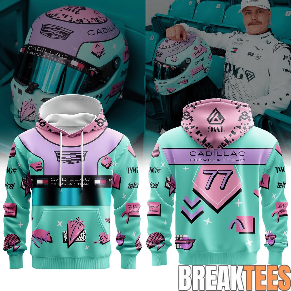 Valtteri Bottas Miami GP 2026 - Adult & Kids T-Shirts, Sweatshirts & Hoodies apparel design preview 1