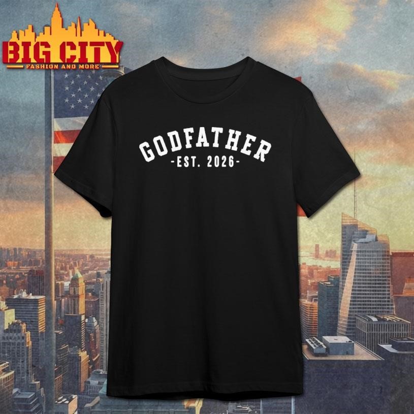 Varsity Style Godfather Est 2026 - Adult & Kids T-Shirts, Sweatshirts & Hoodies apparel design preview 1