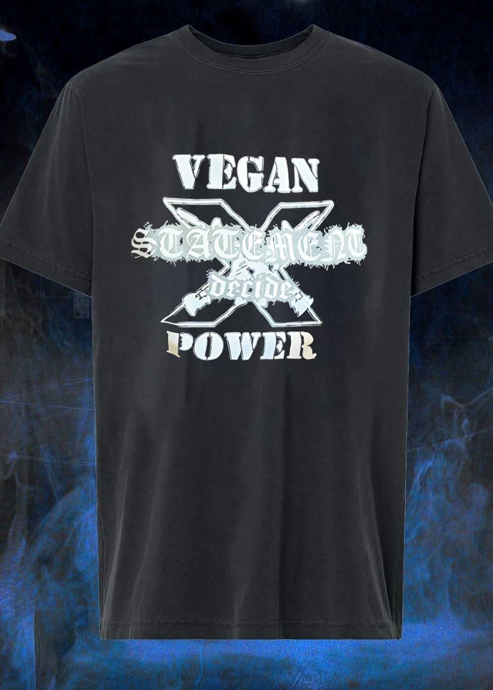 Vegan Statement Decide Power Black - Adult & Kids T-Shirts, Sweatshirts & Hoodies apparel design preview 1