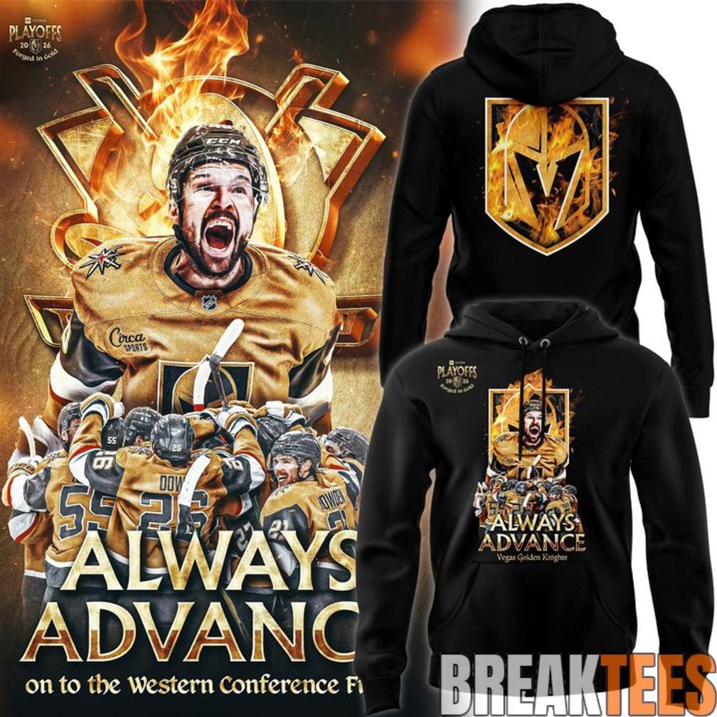 Vegas Golden Knights 'Forged in Gold' Playoffs 2026 - Adult & Kids T-Shirts, Sweatshirts & Hoodies apparel design preview 1