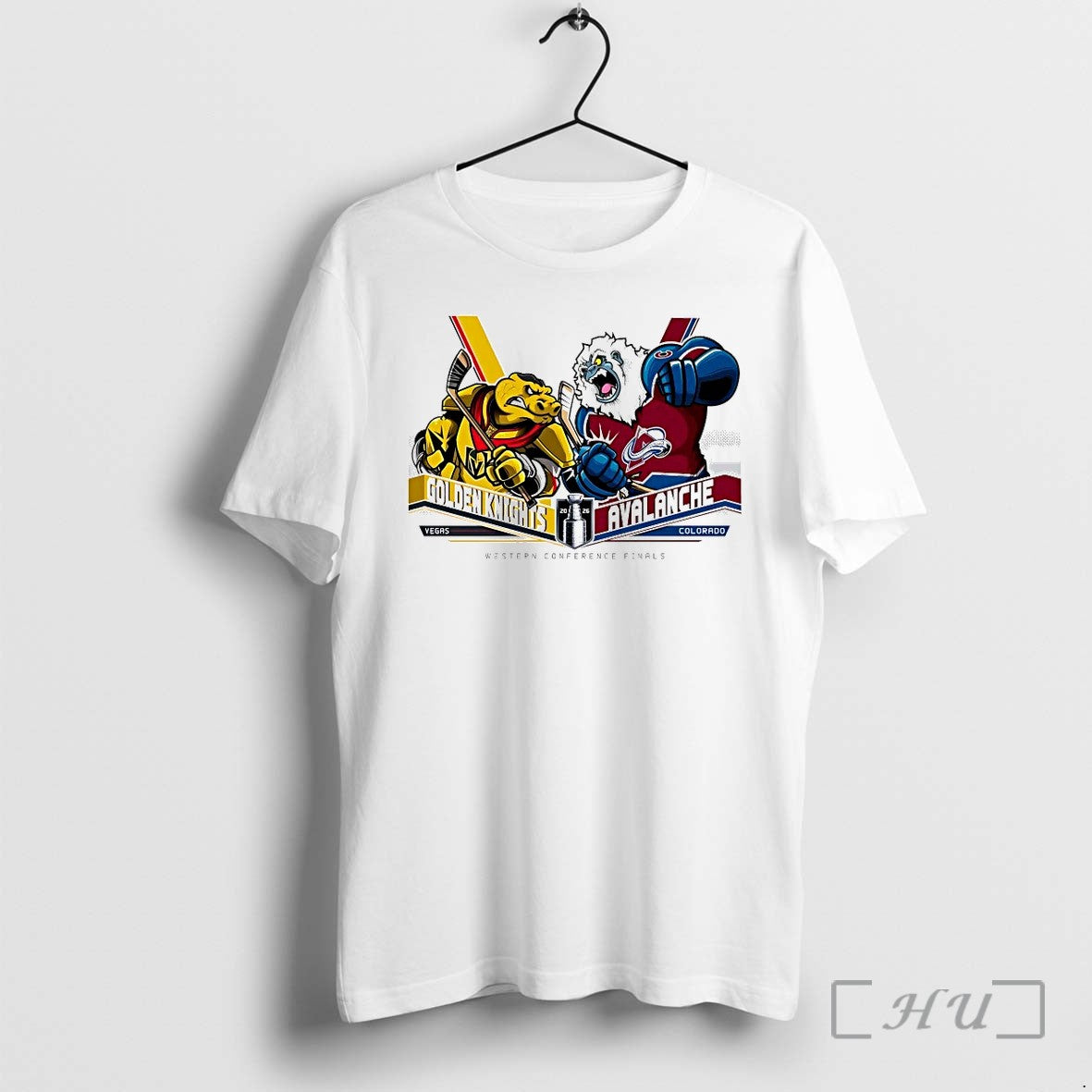 Vegas Golden Knights Vs Colorado Avalanche Western - Adult & Kids T-Shirts, Sweatshirts & Hoodies apparel design preview 1