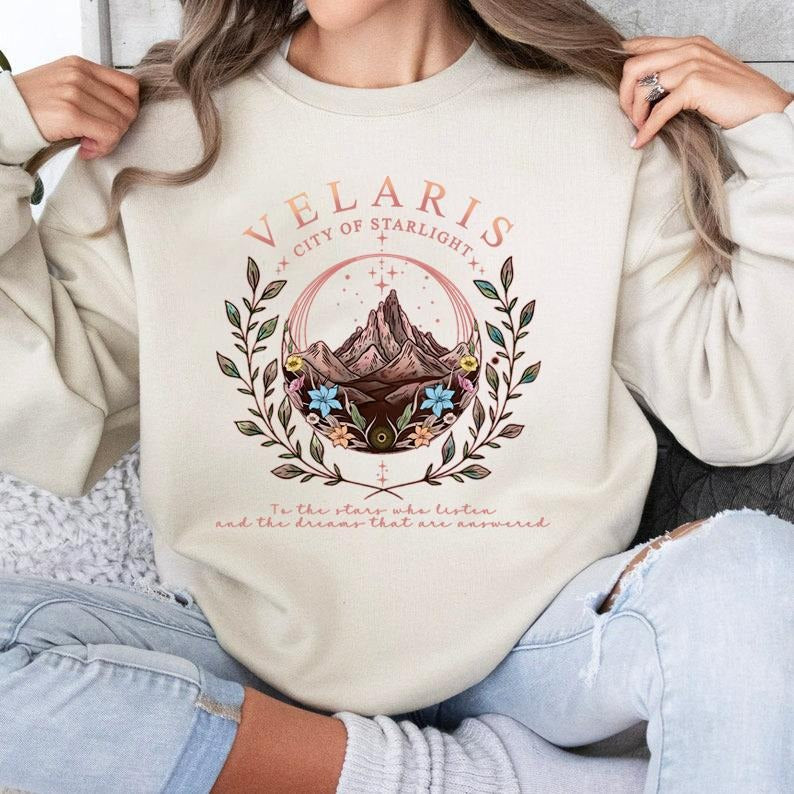 Velaris ACOTAR City Starlight Night Court SJM Dreams - Adult & Kids T-Shirts, Sweatshirts & Hoodies apparel design preview 1