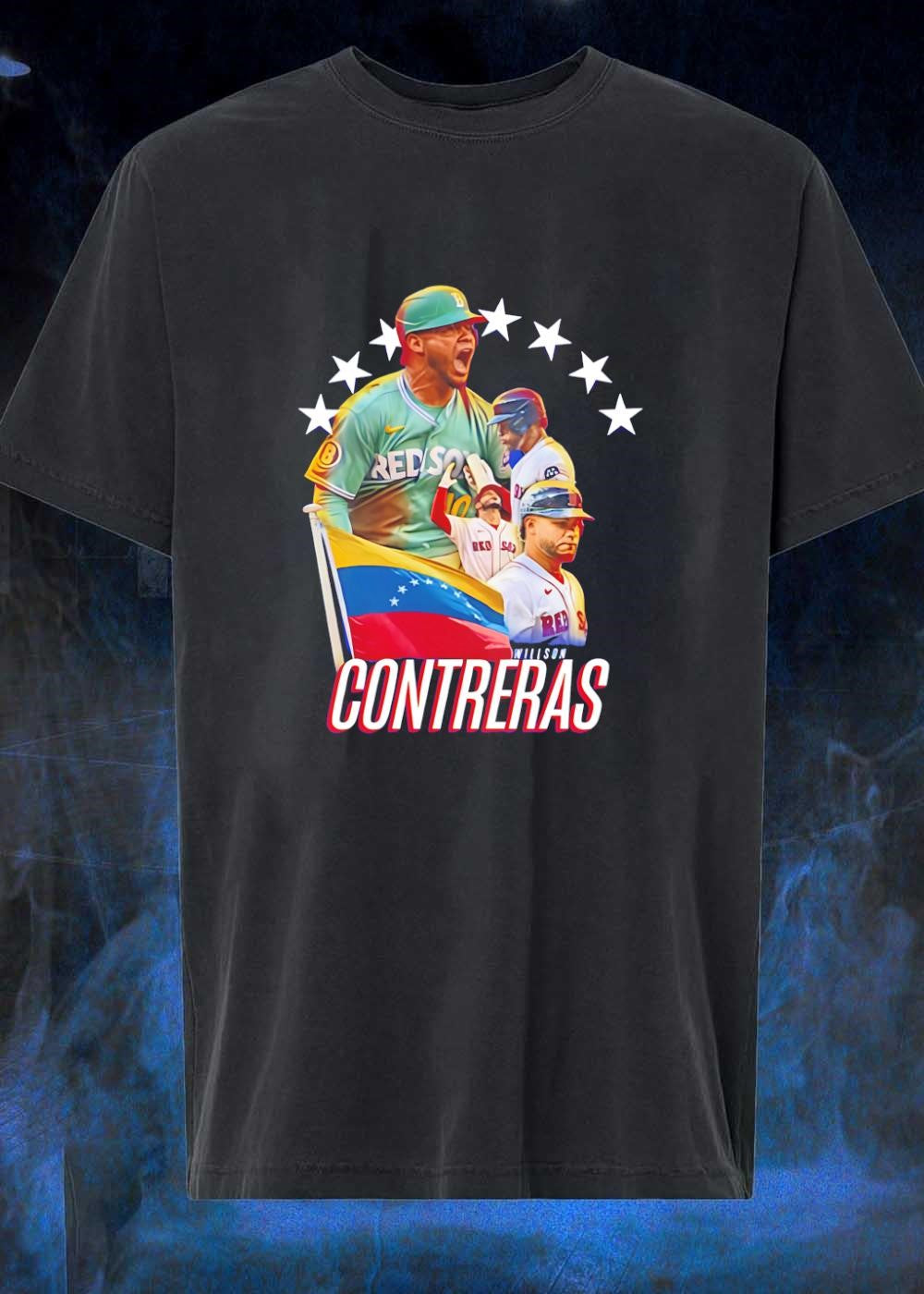 Venezuelan Pride Willson Contreras Red Sox - Adult & Kids T-Shirts, Sweatshirts & Hoodies apparel design preview 1
