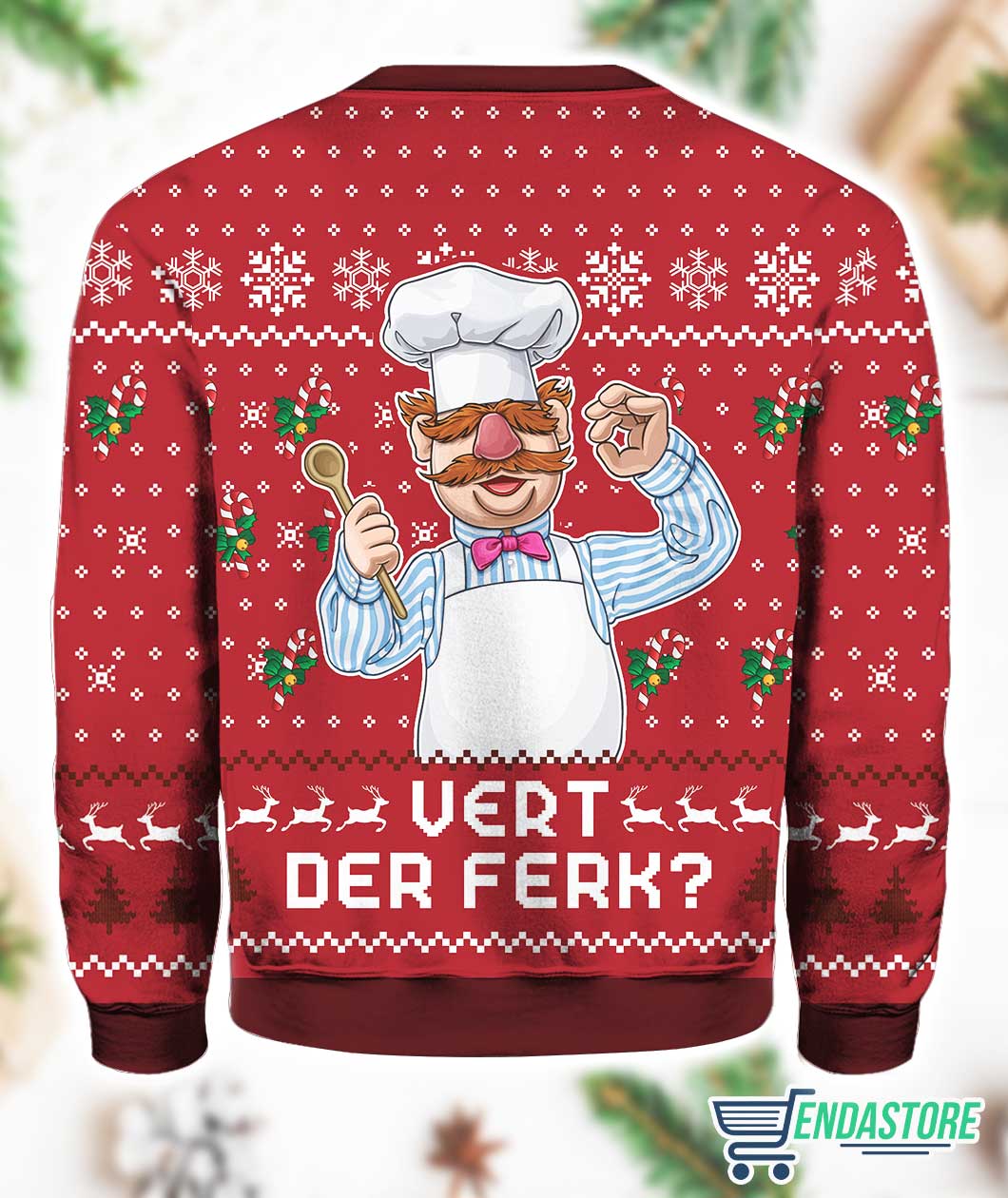 Vert Der Ferk The Muppet Show 3D Ugly Christmas Sweater - Holiday Gift product image 4
