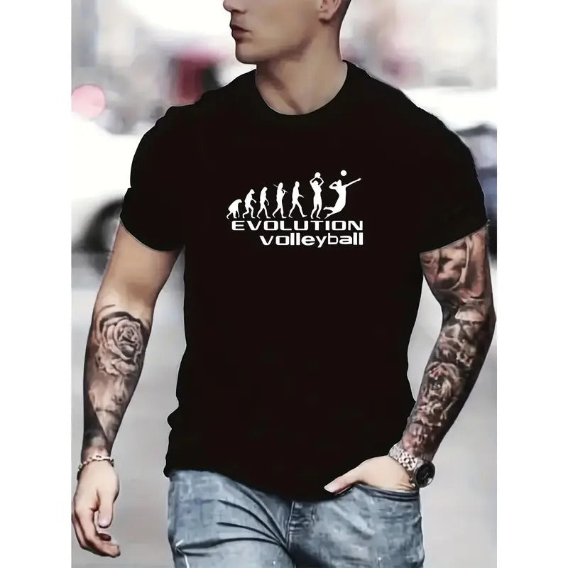 Vibrant Evolution Volleyball Pattern Soft Breathable - Adult & Kids T-Shirts, Sweatshirts & Hoodies apparel design preview 1
