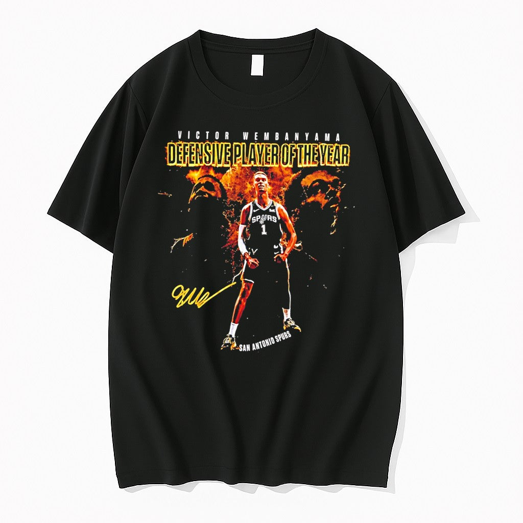 Victor Wembanyama Nba Defensive Player Of The Year - Adult & Kids T-Shirts, Sweatshirts & Hoodies apparel design preview 1
