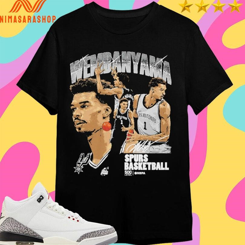 Victor Wembanyama San Antonio Spurs Basketball - Adult & Kids T-Shirts, Sweatshirts & Hoodies apparel design preview 1