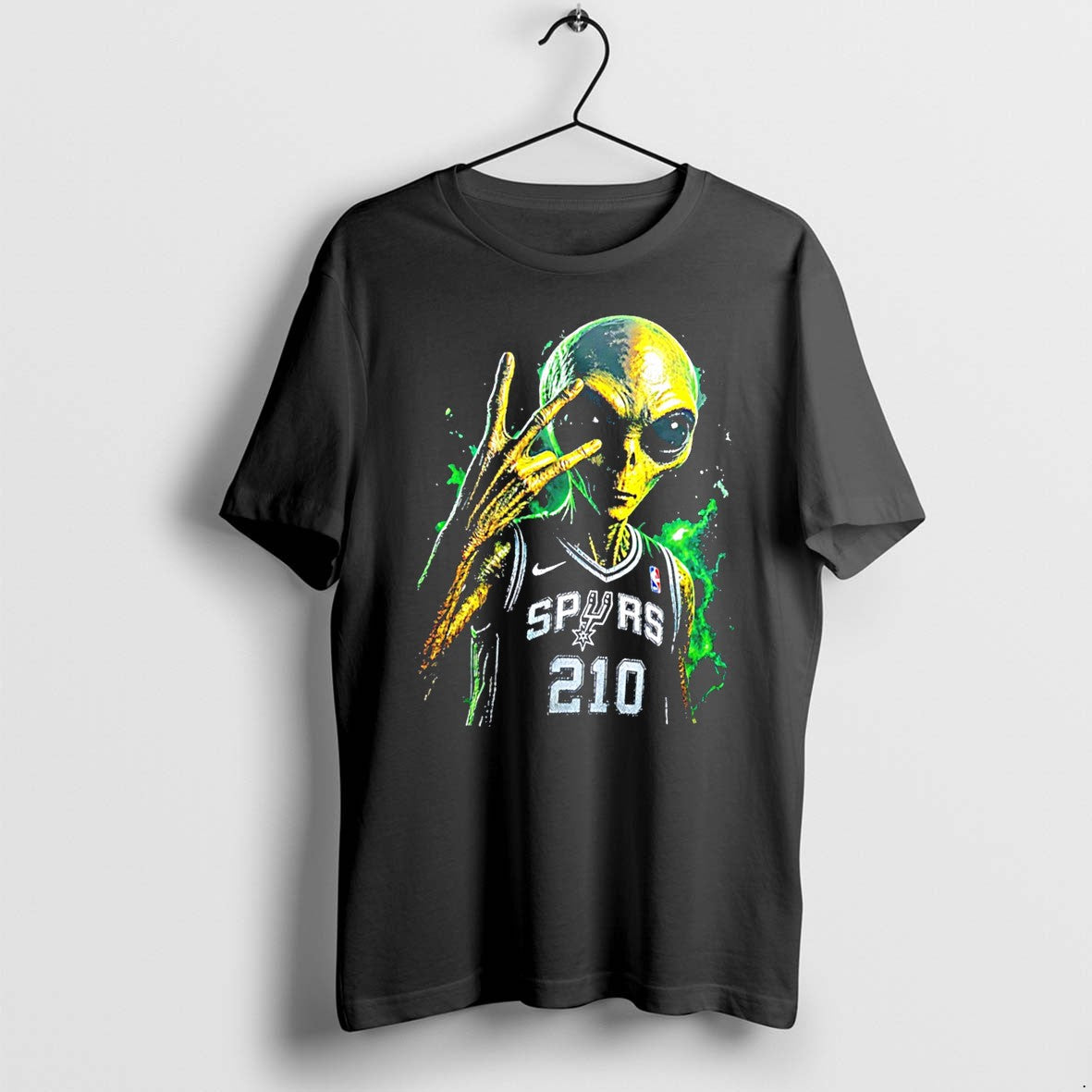 Victor Wembanyama San Antonio Spurs X Alien Graphic - Adult & Kids T-Shirts, Sweatshirts & Hoodies apparel design preview 1