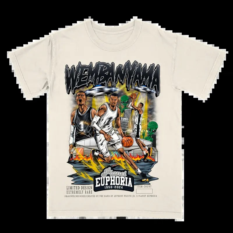 Victor Wembanyama V2 Vintage Sport Fan - Adult & Kids T-Shirts, Sweatshirts & Hoodies apparel design preview 1