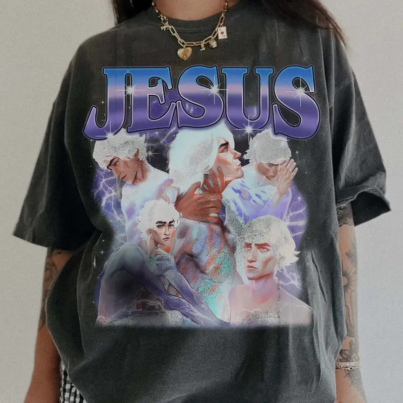 Viktok Arcane Jesus Comfort Colors Y2K 90s Retro - Adult & Kids T-Shirts, Sweatshirts & Hoodies apparel design preview 1