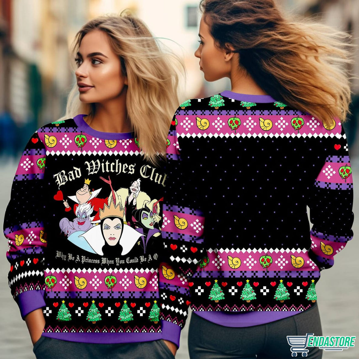 Villains Bad Witches Club Malecifent Bad Witches Club 3D Ugly Christmas Sweater - Gift Idea product image