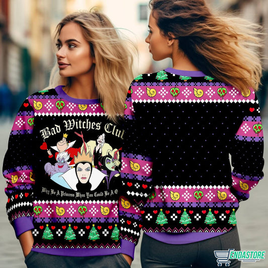 Villains Bad Witches Club Malecifent Bad Witches Club 3D Ugly Christmas Sweater - Gift Idea product image