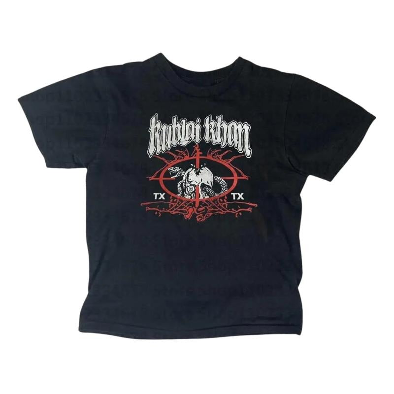 Vinatge Kublai Khan Baby Gothic Emo Girl Tops Y2k Top - Adult & Kids T-Shirts, Sweatshirts & Hoodies apparel design preview 1