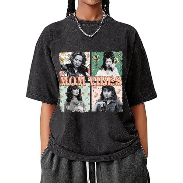 Vintage Washed Nostalgic "Mom Print Retro Inspired - Adult & Kids T-Shirts, Sweatshirts & Hoodies apparel design preview 1