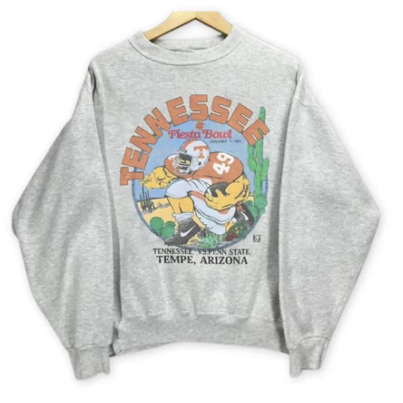 Vintage Tennessee Volunteers Football Top Womenswear - Adult & Kids T-Shirts, Sweatshirts & Hoodies apparel design preview 1