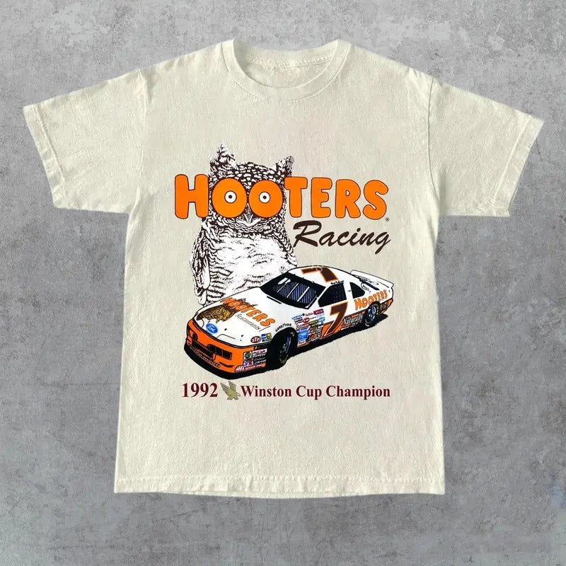 Vintage 1992 Alan Kulwicki Nascar Racing New White - Adult & Kids T-Shirts, Sweatshirts & Hoodies apparel design preview 1