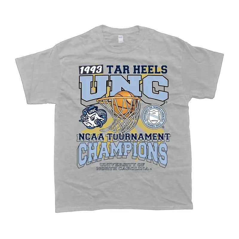Vintage 1993 Tar Heels NCAA Tournament Champion S - Adult & Kids T-Shirts, Sweatshirts & Hoodies apparel design preview 1