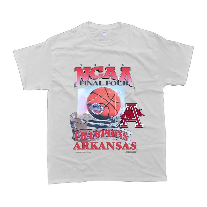 Vintage 1995 Arkansas Razorbacks Final Four Champs - Adult & Kids T-Shirts, Sweatshirts & Hoodies apparel design preview 1
