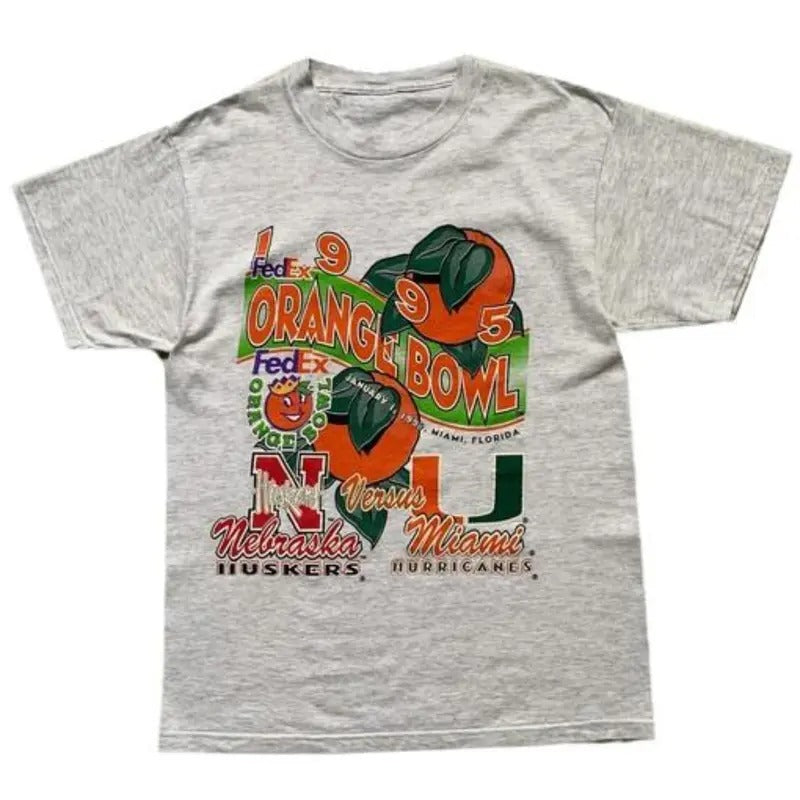 Vintage 1995 Orange Bowl Classic Cotton College - Adult & Kids T-Shirts, Sweatshirts & Hoodies apparel design preview 1
