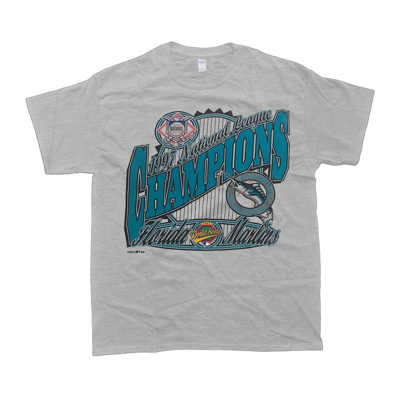 Vintage 1997 Fl0rida Marlins World Champions Classic - Adult & Kids T-Shirts, Sweatshirts & Hoodies apparel design preview 1