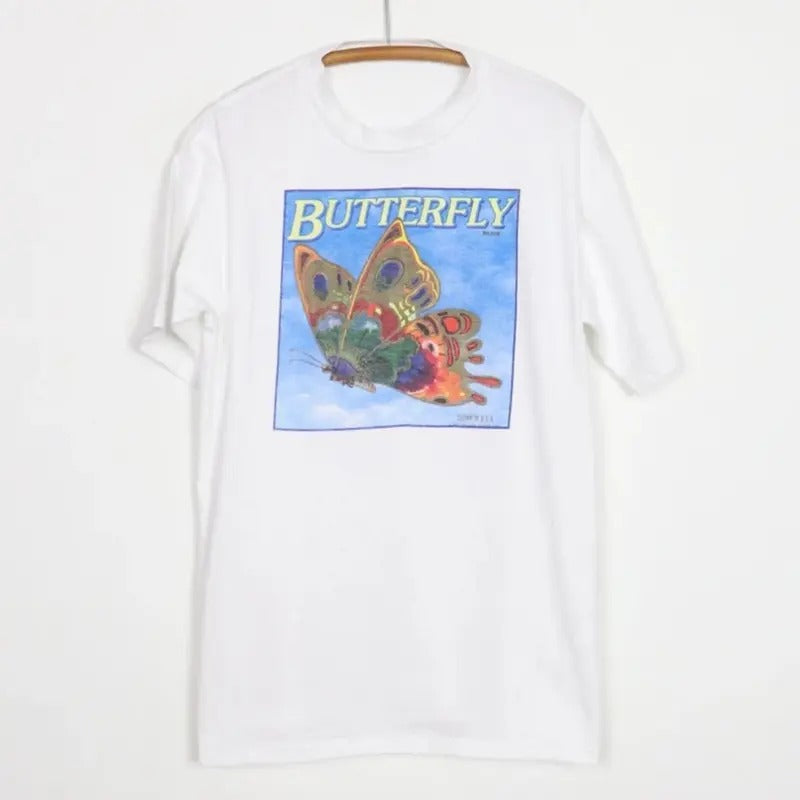 Vintage 1999 Butterfly 90s Him Her Top Menswear - Adult & Kids T-Shirts, Sweatshirts & Hoodies apparel design preview 1