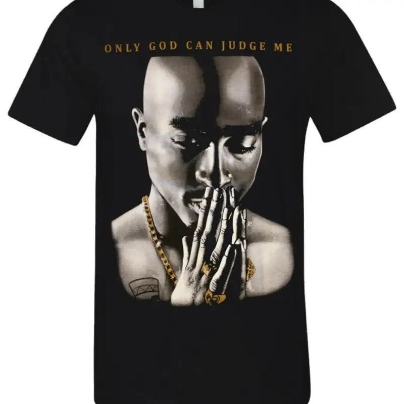 Vintage 2Pac Only God Can Judge Me Urban Hip Hop - Adult & Kids T-Shirts, Sweatshirts & Hoodies apparel design preview 1
