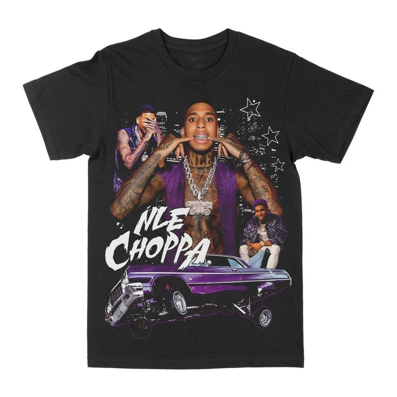 #Vintage 3NLE 3Choppaa Switches Hiphop Cotton Casual - Adult & Kids T-Shirts, Sweatshirts & Hoodies apparel design preview 1