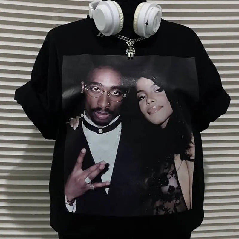 Vintage 90'S Hip Hop 2Pac Rapper - Adult & Kids T-Shirts, Sweatshirts & Hoodies apparel design preview 1
