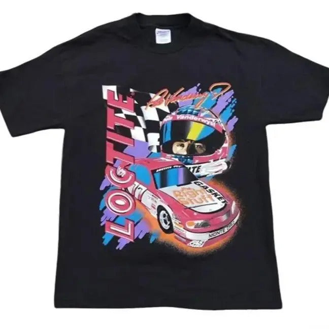 Vintage 90'S NASCAR Loctite Peter Vanderwyst Racing - Adult & Kids T-Shirts, Sweatshirts & Hoodies apparel design preview 1