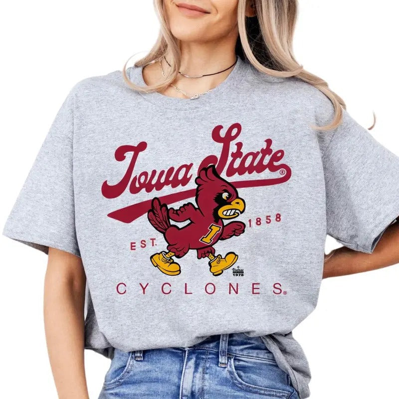 Vintage 90S IOWA State Cyclones NCAA Final Four - Adult & Kids T-Shirts, Sweatshirts & Hoodies apparel design preview 1