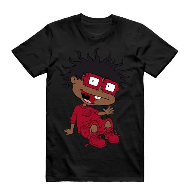 Vintage 90s 12 Flu Game 2025 Black Varsityy Red Match - Adult & Kids T-Shirts, Sweatshirts & Hoodies apparel design preview 1