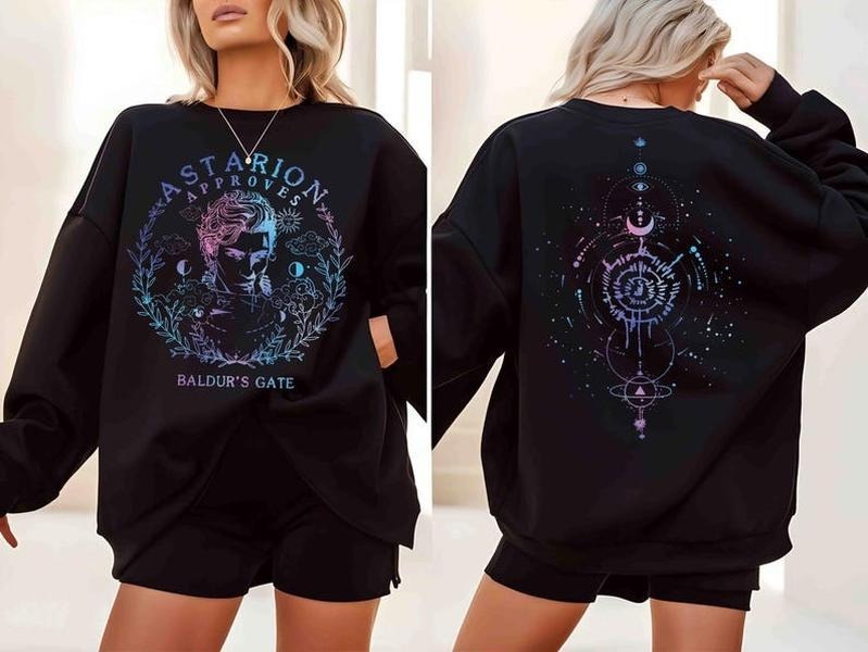 Vintage 90s Astarion Baldurs Gate 3 Girl Dinner - Adult & Kids T-Shirts, Sweatshirts & Hoodies apparel design preview 1