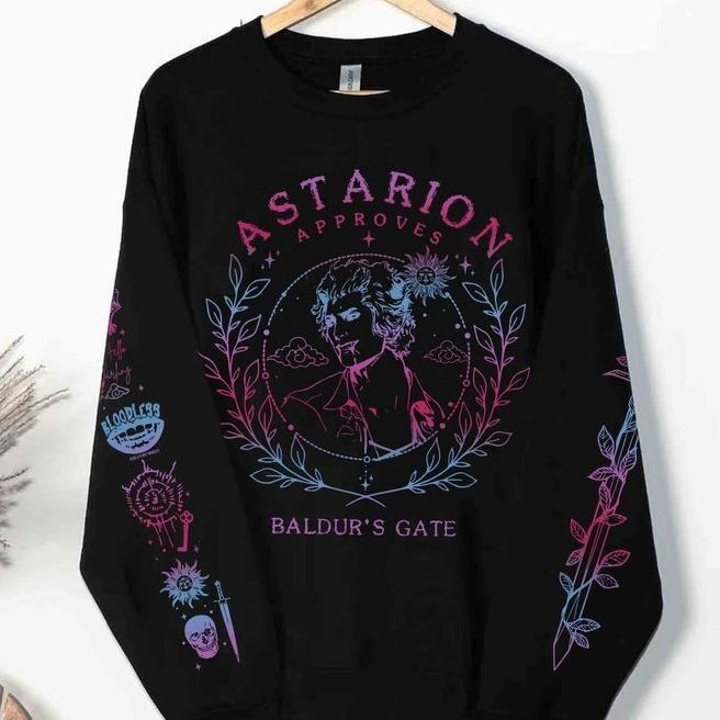 Vintage 90s Astarion Baldurs Gate 3 Girl Dinner - Adult & Kids T-Shirts, Sweatshirts & Hoodies apparel design preview 1