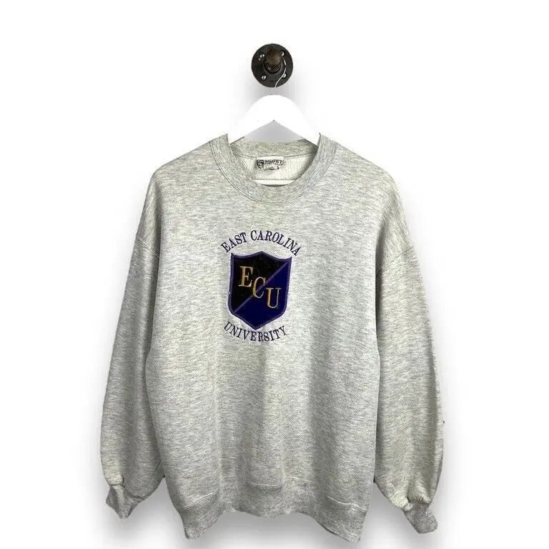 Vintage 90s East Carolina University Collegiate Crest - Adult & Kids T-Shirts, Sweatshirts & Hoodies apparel design preview 1