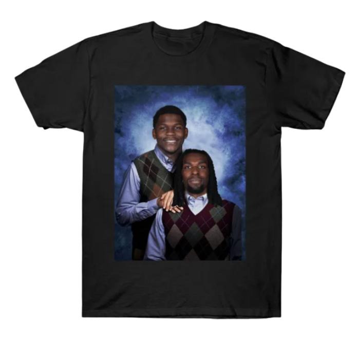 Vintage 90s Naz Reid Anthony Edwards Basketball Retro - Adult & Kids T-Shirts, Sweatshirts & Hoodies apparel design preview 1