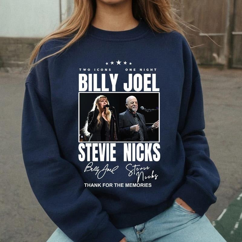 Vintage 90s Stevie Nicks Music Concert Two Icons One - Adult & Kids T-Shirts, Sweatshirts & Hoodies apparel design preview 1