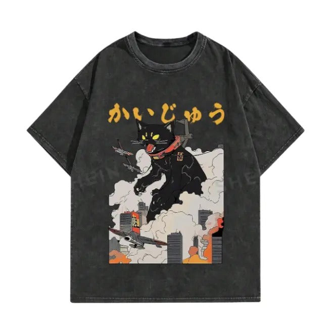 Vintage Anime High Street Distressed Snow Wash - Adult & Kids T-Shirts, Sweatshirts & Hoodies apparel design preview 1