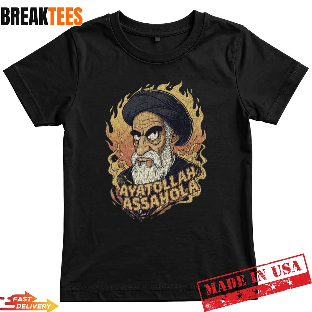 Vintage Ayatollah Assaholla Simpsons - Adult & Kids T-Shirts, Sweatshirts & Hoodies apparel design preview 1