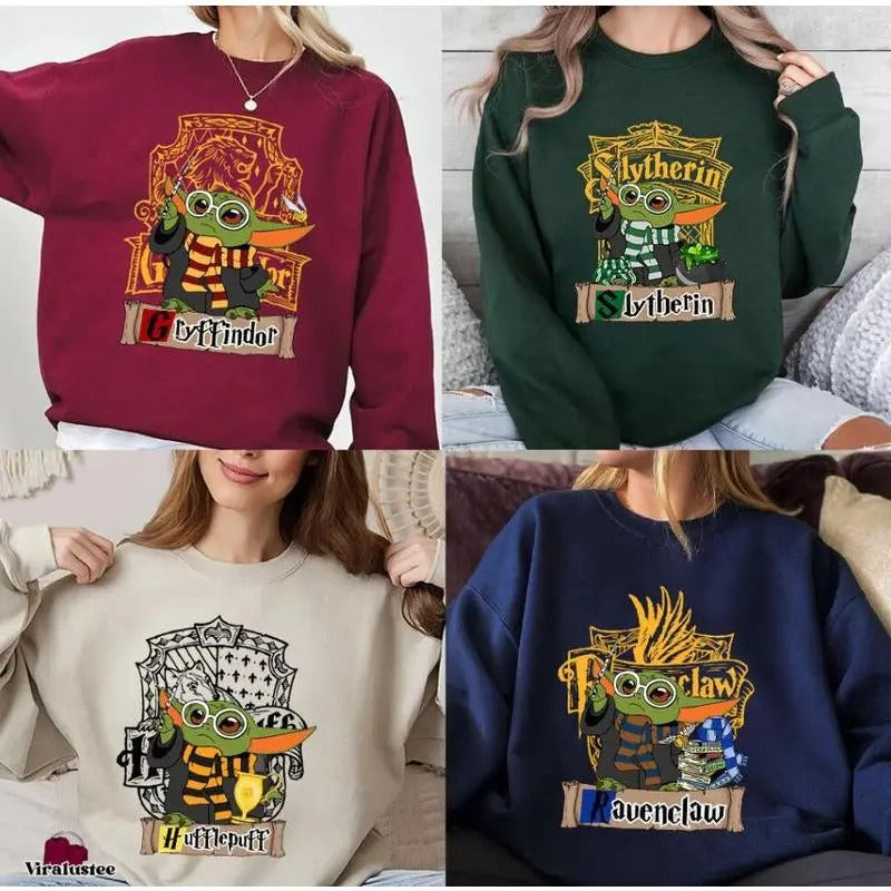 Vintage Baby Yo Da'S Wizard House HP'S Fantasy Custom - Adult & Kids T-Shirts, Sweatshirts & Hoodies apparel design preview 1