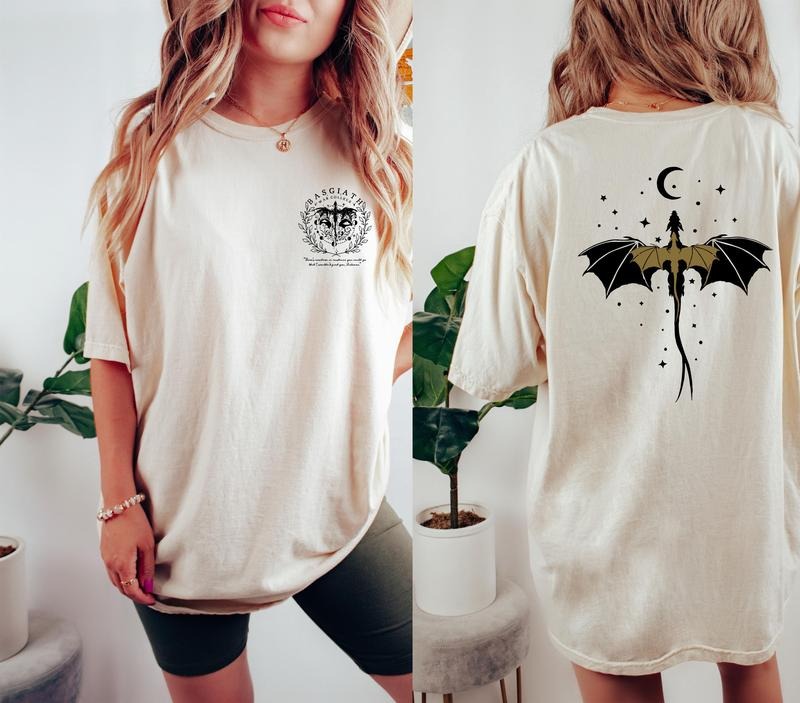 Vintage Basgiath War College Back Front DesıGn Fourth - Adult & Kids T-Shirts, Sweatshirts & Hoodies apparel design preview 1