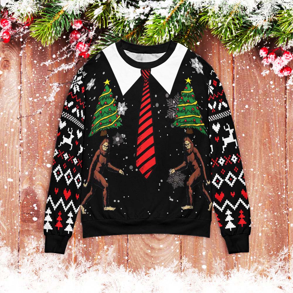 Santa surfing hawaiian summer Christmas Sweater - Holiday Gift product image 4