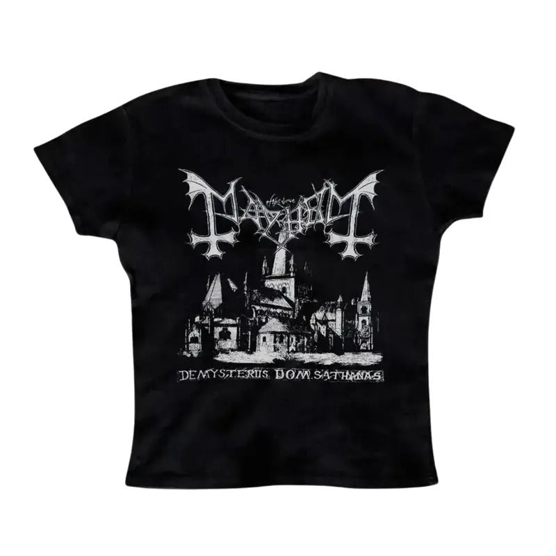 Vintage Black Metal Baby Summer Top 90s Gothic Emo - Adult & Kids T-Shirts, Sweatshirts & Hoodies apparel design preview 1