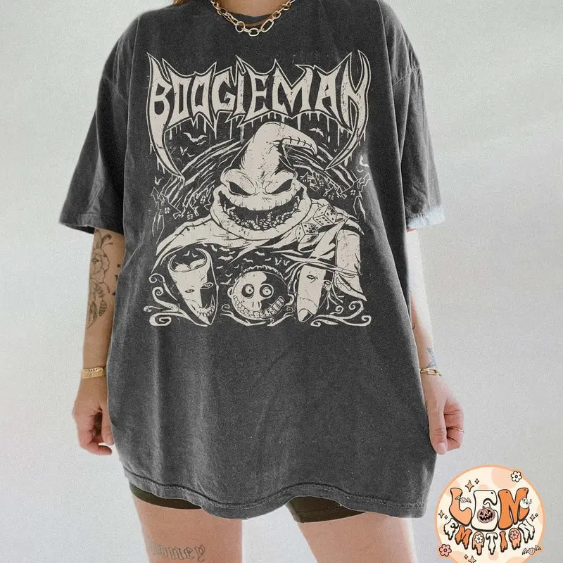 Vintage Boogie Man Land Est. 1955 Halloween Oogie - Adult & Kids T-Shirts, Sweatshirts & Hoodies apparel design preview 1