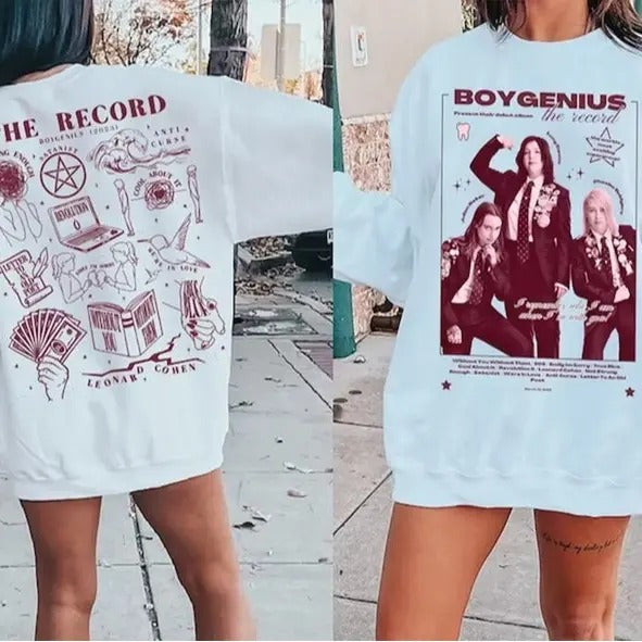 Vintage Boygenius Band 2024 Tour Indie Rock Music - Adult & Kids T-Shirts, Sweatshirts & Hoodies apparel design preview 1