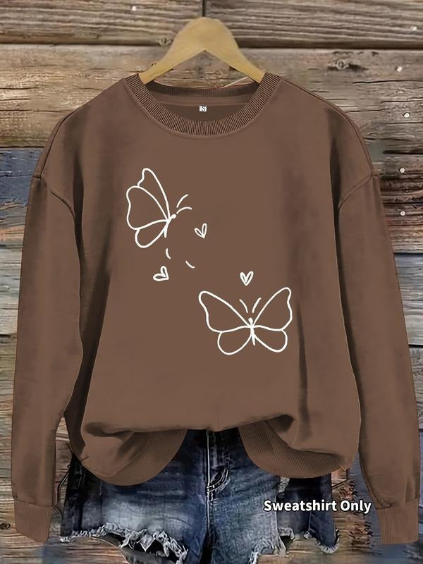 Vintage Butterfly Heart Pattern Warm Graduation Top - Adult & Kids T-Shirts, Sweatshirts & Hoodies apparel design preview 1