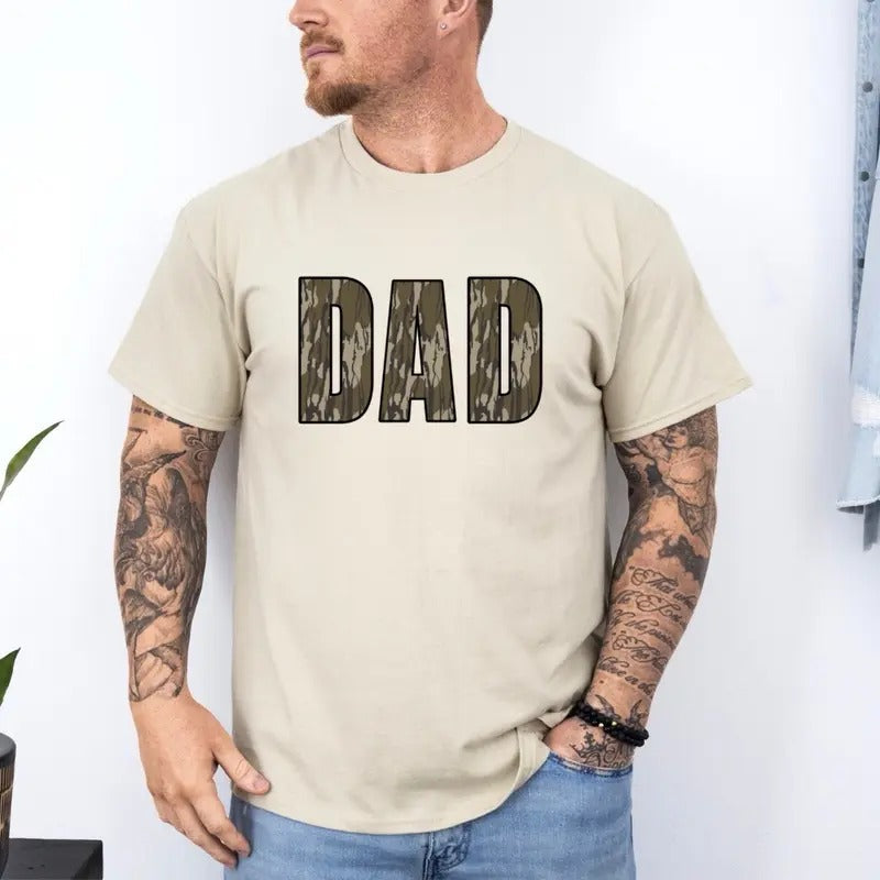 Vintage Camo Dad - Adult & Kids T-Shirts, Sweatshirts & Hoodies apparel design preview 1