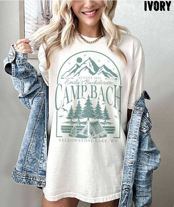 Vintage Camp Bachelorette Custom Camping Best Price - Adult & Kids T-Shirts, Sweatshirts & Hoodies apparel design preview 1